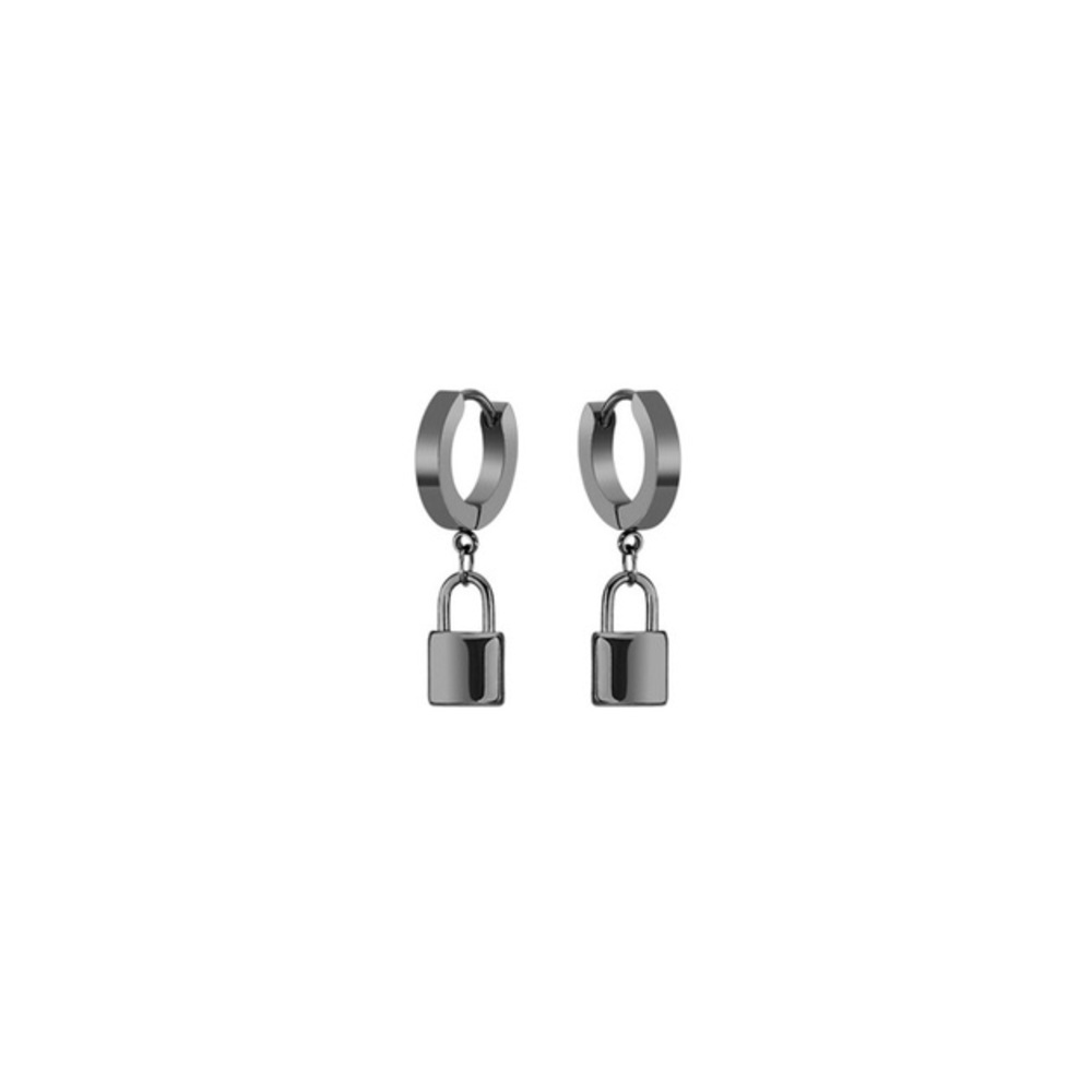 NEVER WORN! Padlock huggie earrings🗝